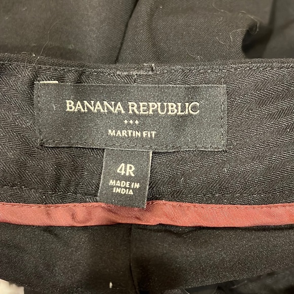 Banana Republic Martin Fit Black Pants - Picture 1 of 3